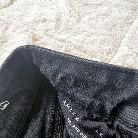 American Eagle High Rise Skinny Leg Black Jegging Jeans - Picture 5 of 6